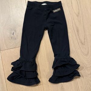 Matilda Jane Black Ruffle Kids Leggings
